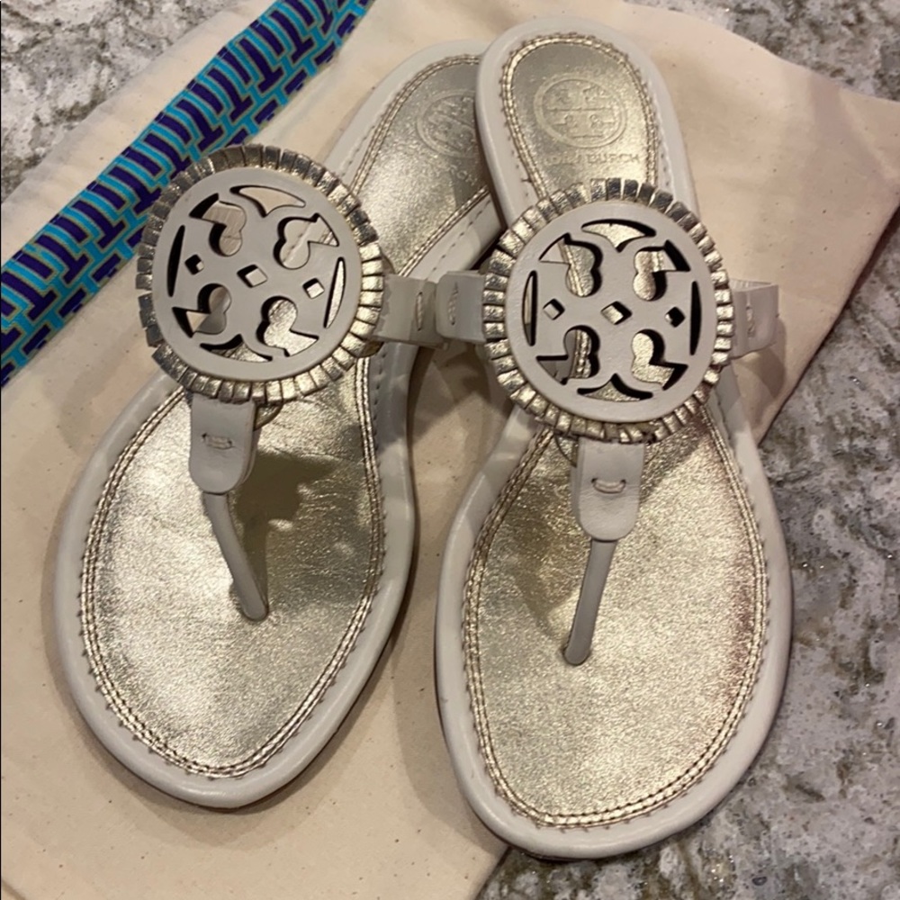 Tory Burch Miller Fringe Sandals 6 Perfect!